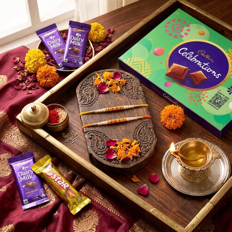 2 Pearl Rakhis N Cadbury Celebrations