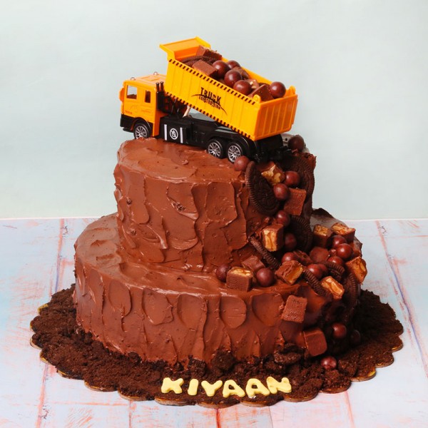 Monster Truck Party | Number Cake - Spot of Tea Designs