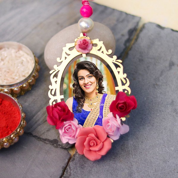 Personalised Floral Lumba Rakhi