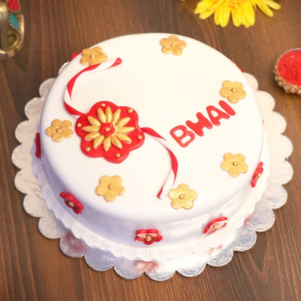 Fondant Designer Cake for Rakhi