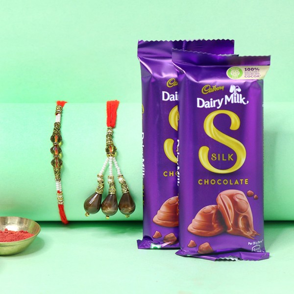 Gracious Bhaiya Bhabhi Silk Combo
