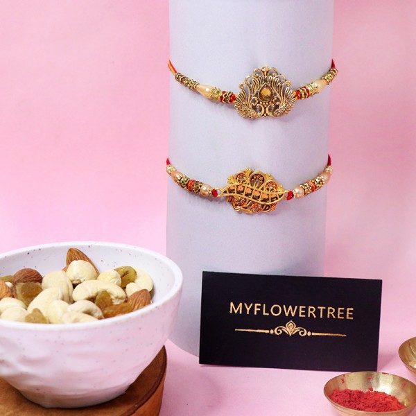 Set of Rakhi N Mixed Dry Fruits
