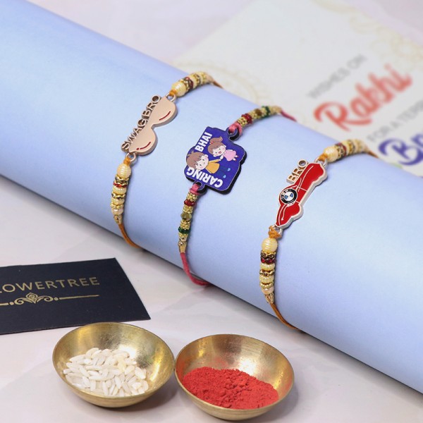 Ethnic Designer Rakhi Set