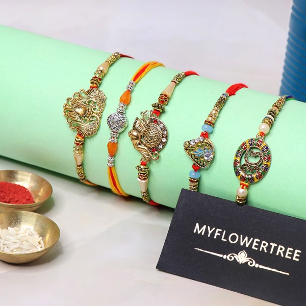 Magnificent Designer Rakhi Combo