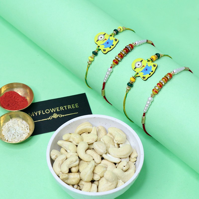 Bro Squad Rakhis with Cashews