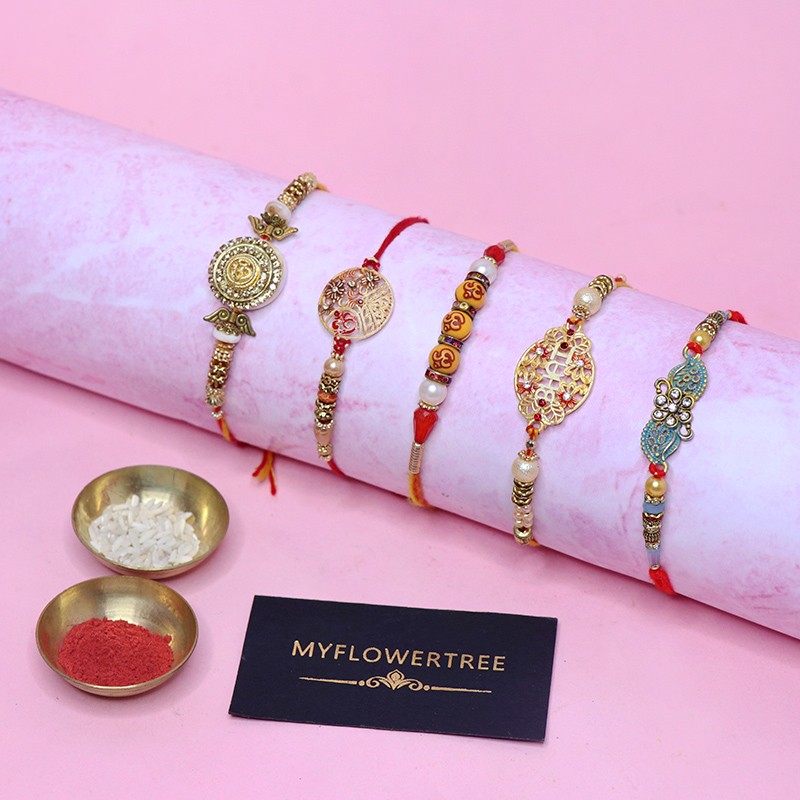 5 Designer Rakhi sets