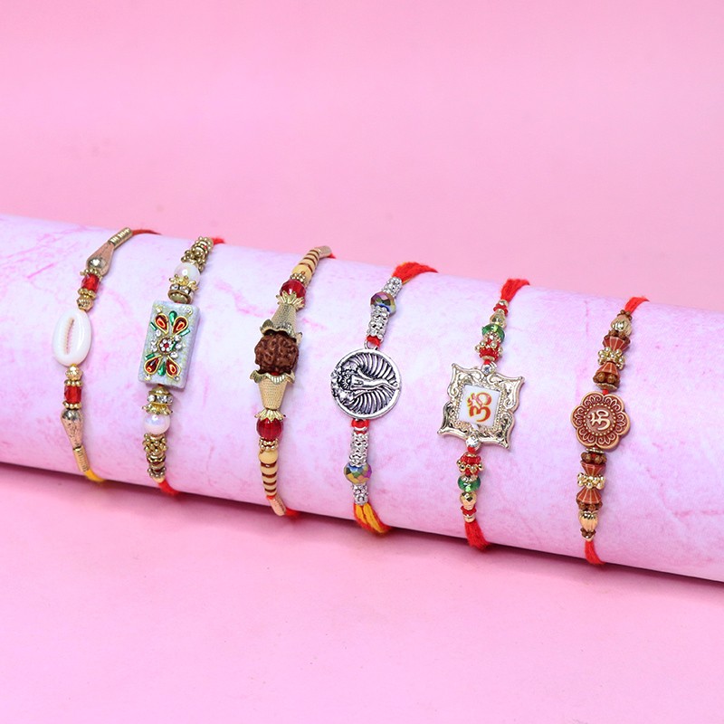 A Mixture Of 5 Designer Rakhi