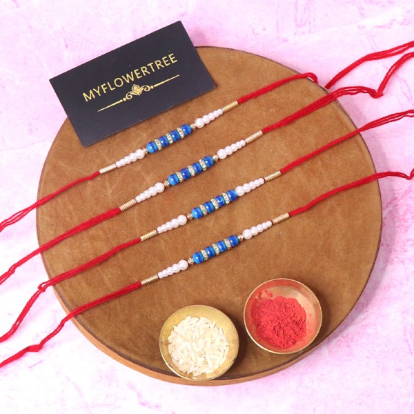 Lovely Pearl Rakhi Set