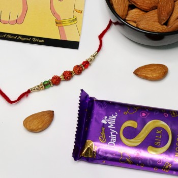 Rudraksh Rakhi Sweet Combo Pack