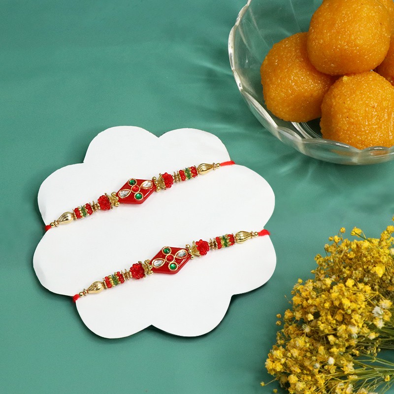 Pearl Rakhi N Motichoor Laddoo