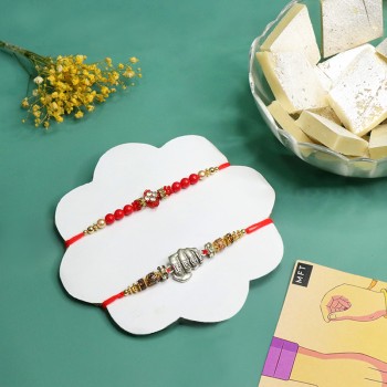 Amazing Treat Rakhi and Kajukatli