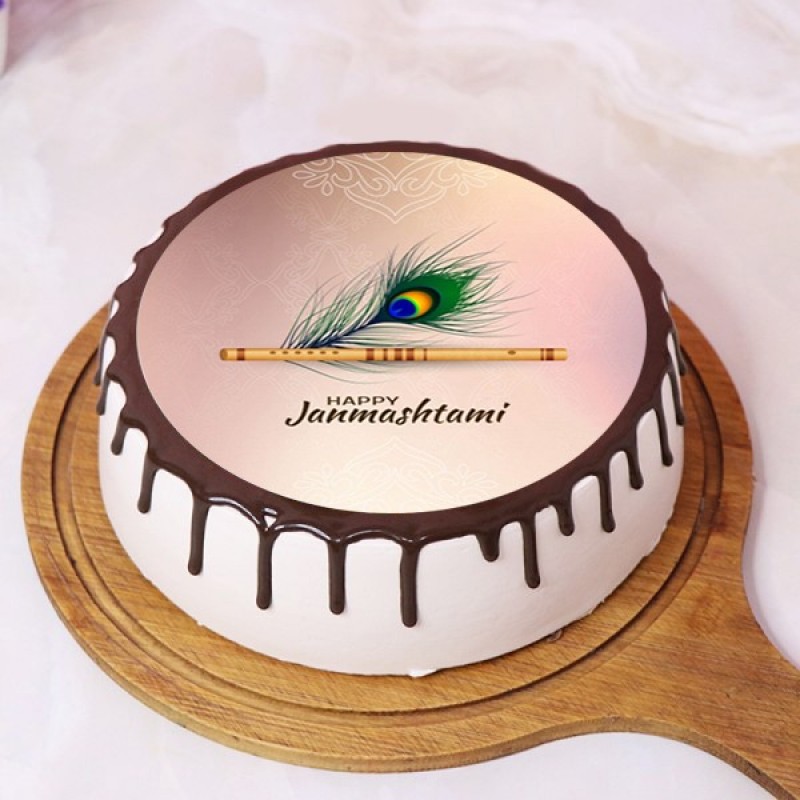 Happy Janmashtami Cake