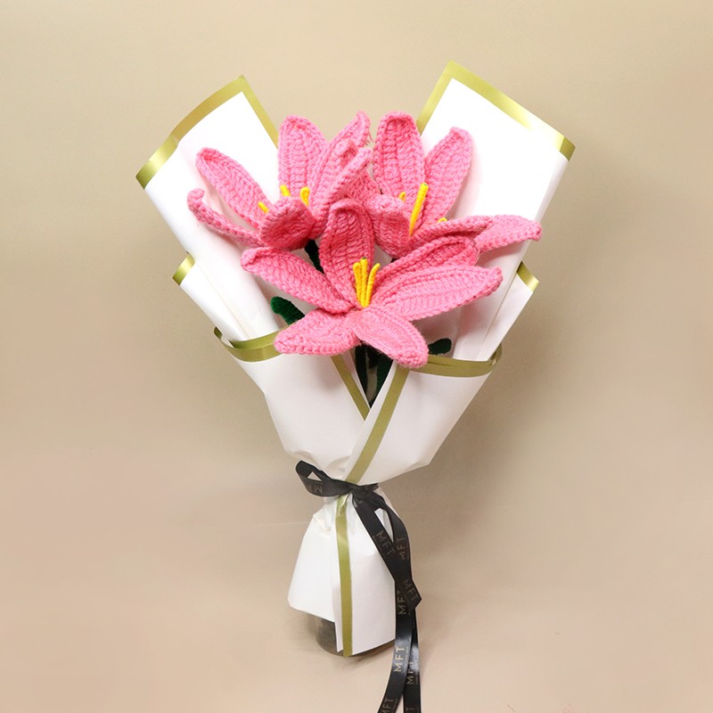 Lily Crochet Flower Bouquet