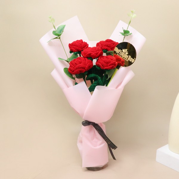 Roses Crochet Flower Bouquet