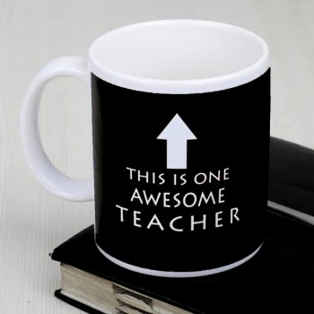 White Printed Mug for Teacher