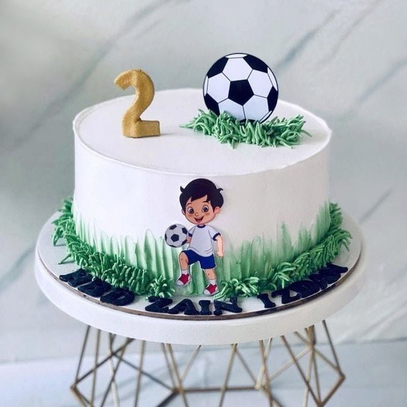 Football Cream Cake 