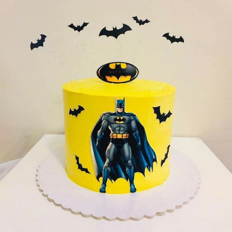 One Kg Batman Theme Designer Chocolate Fondant Cake