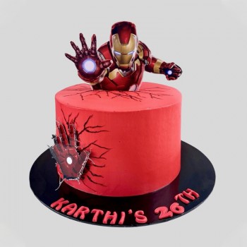 Iron Man Theme Cake
