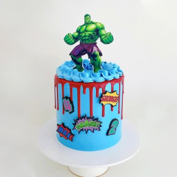Hulk Cartoon Cake