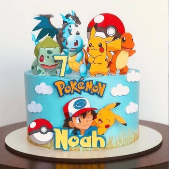 Pokemon Theme Cake 